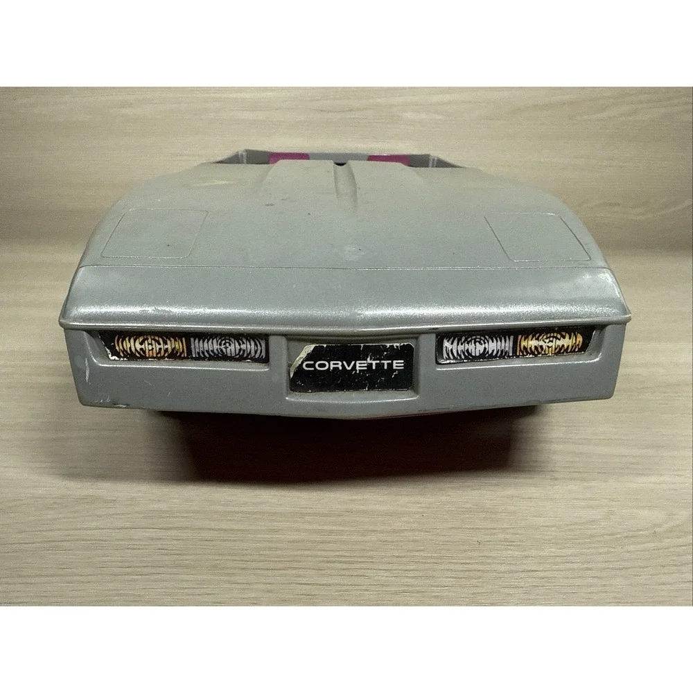 Barbie Silver Corvette Convertible Car  Retro 1984 Mattel Box For‎ Parts Only